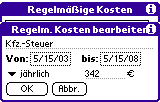 Regelmäßige Kosten