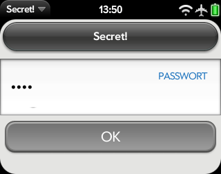 Initial Password Entry