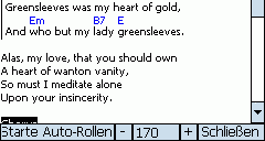 Song View in Full Screen Mode