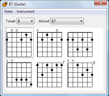 Chord List Screen